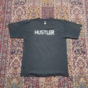 VTG 90s 00s Hustler Hardcore Since 74 Raunchy Magazine Promo T-Shirt Black L